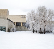 2012年第一场雪的大连海事大学 校园雪景精美图片